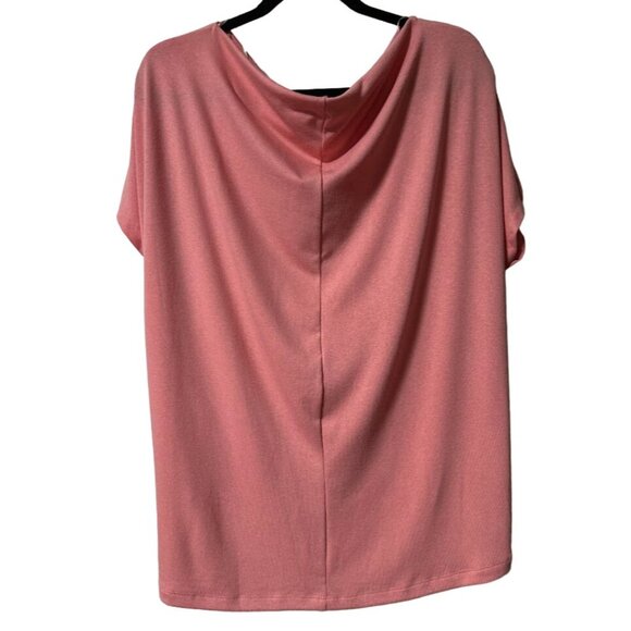 New Umgee Womens Small Pink Drape Twist Front Top - Picture 4 of 6